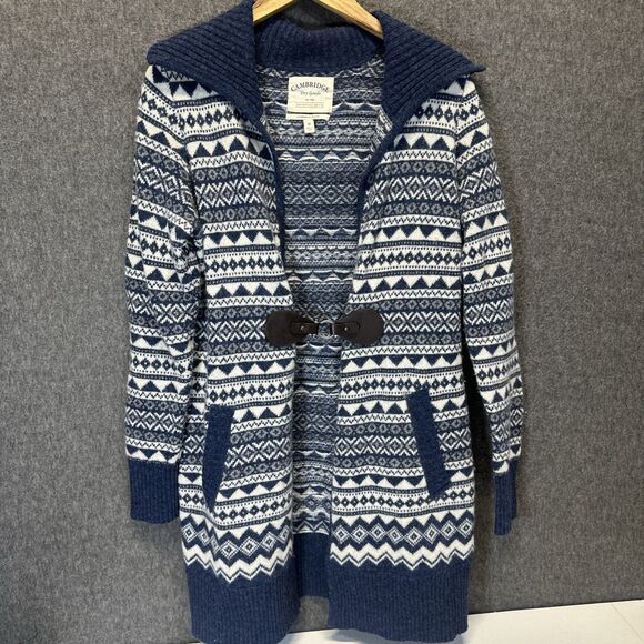 Cambridge Dry Goods Sweaters - Vintage Cambridge Dry Goods Lambs Wool Blend Cardigan Sweater Women’s Medium
